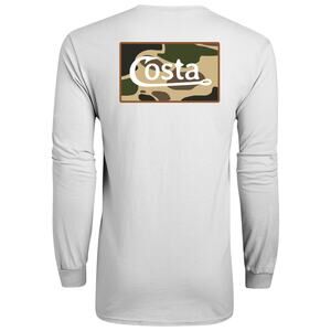 NWT Costa Del Mar The Hunt Long-Sleeve T-Shirt in White size Medium